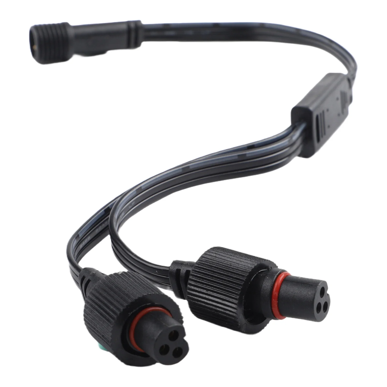 Black Y Shape Power Extension Cord For H705A H705B H705C Permanent Outdoor Roof Lights IP68 Waterproof Splitter Cable