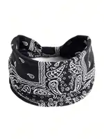 1pc Wide Elastic Headband, Solid Colors, Sports & Yoga Sweat-Absorbent Head Wrap Hair Sleep Cap Sleep Bonnet - Image 6