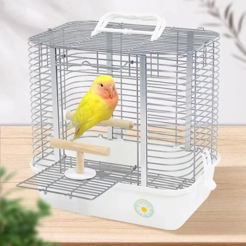 Palomas Parrot Bird Cage Accessories Mochila Canarios Passaros Bird House Hamster Rabbit Gaiola Para Passaros Furniture CY50BC