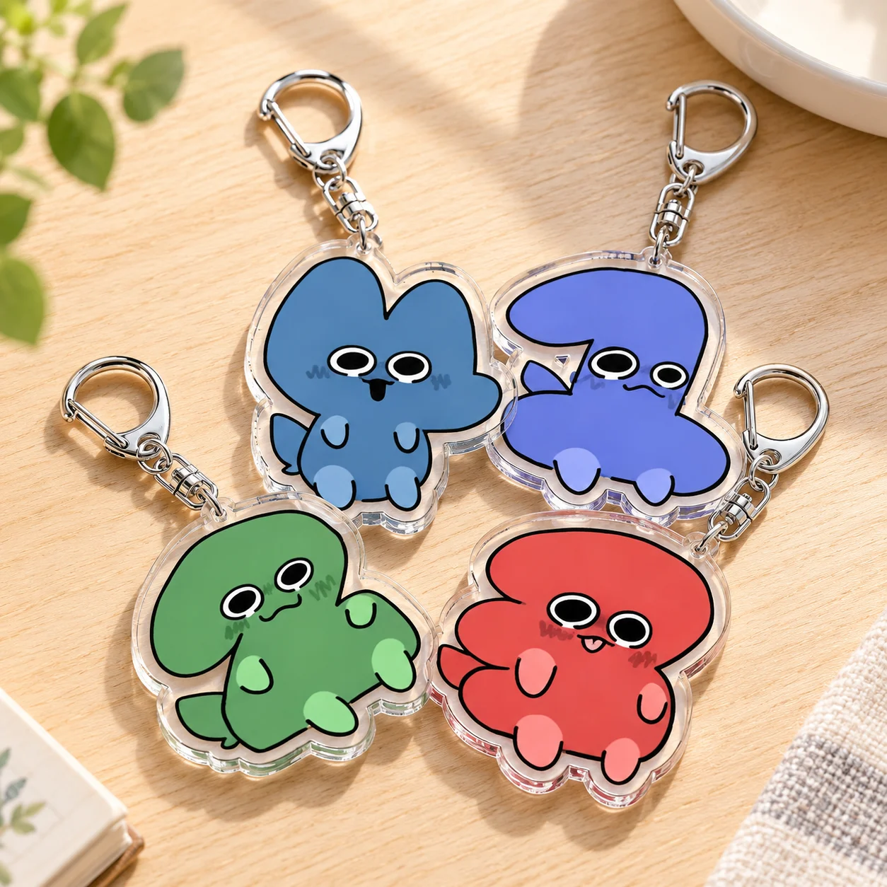 Bfdi characters Battle for Dream Island Acrylic Keychains Bag Jacknjellify Object Show Charms Keyings Jewelry Fans Friends Gifts