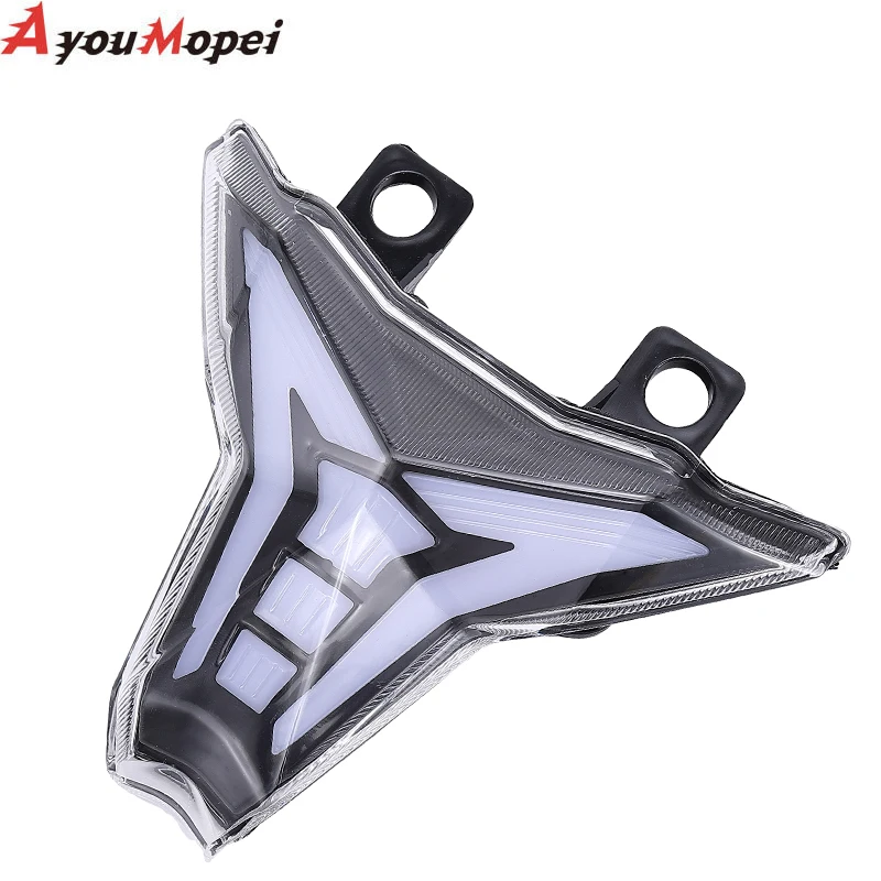 For KAWASAKI Z400 Z1000/R ZX6R ZX10R ZX10RR NINJA 400 Motorcycle LED Tail Light Rear Brake Stop Lamp with Turn Signal Flashing