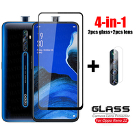 Glass on Reno 2Z Tempered Glass for OPPO Reno6 Reno5 Reno4 Z F K Lite SE Reno3 Pro 4G 5G Phone Screen Protector Camera Len Film