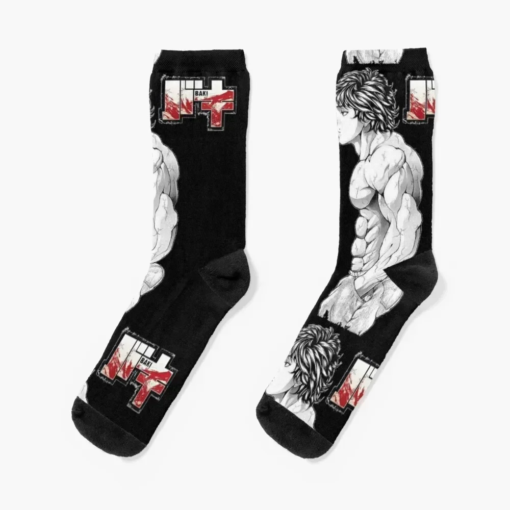 Baki : Baki Hanma fanart Socks Hiking boots with print Designer Man Socks Women's