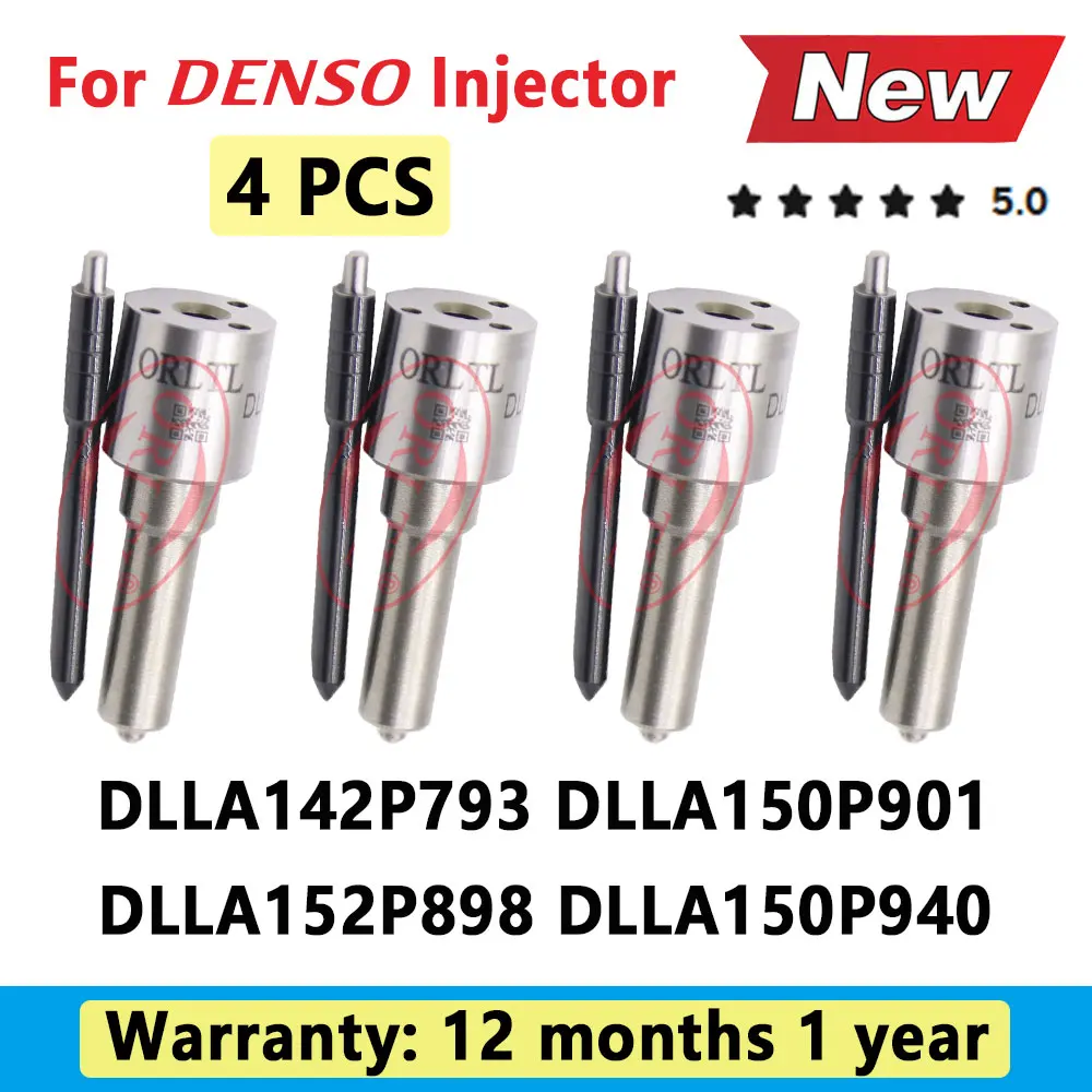 

4 PCS ORLTL New DLLA142P793 DLLA150P901 DLLA152P898 DLLA150P940 Diesel Injector Nozzle for Denso DLLA 142 P793 DLLA 150 P901