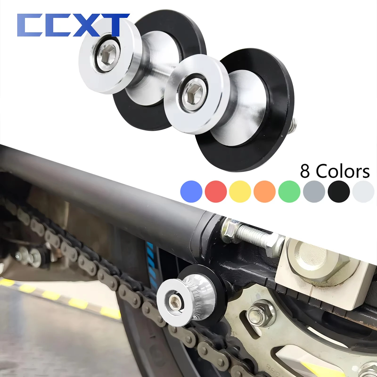 

Motorcycle 6mm Swingarm Spool Slider Stand Screws For Yamaha YZF R1 R1 R3 R6 R7 R9 R25 2013-2023 MT-03 2005-2022 MT09 Tracer