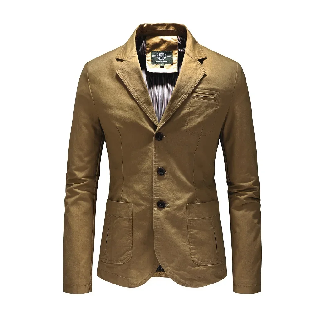 MAIDANGDI High Quality 2024 New Suit Jacket with Fashionable and Handsome Solid Color Professional Work Clothes Men's Jacket