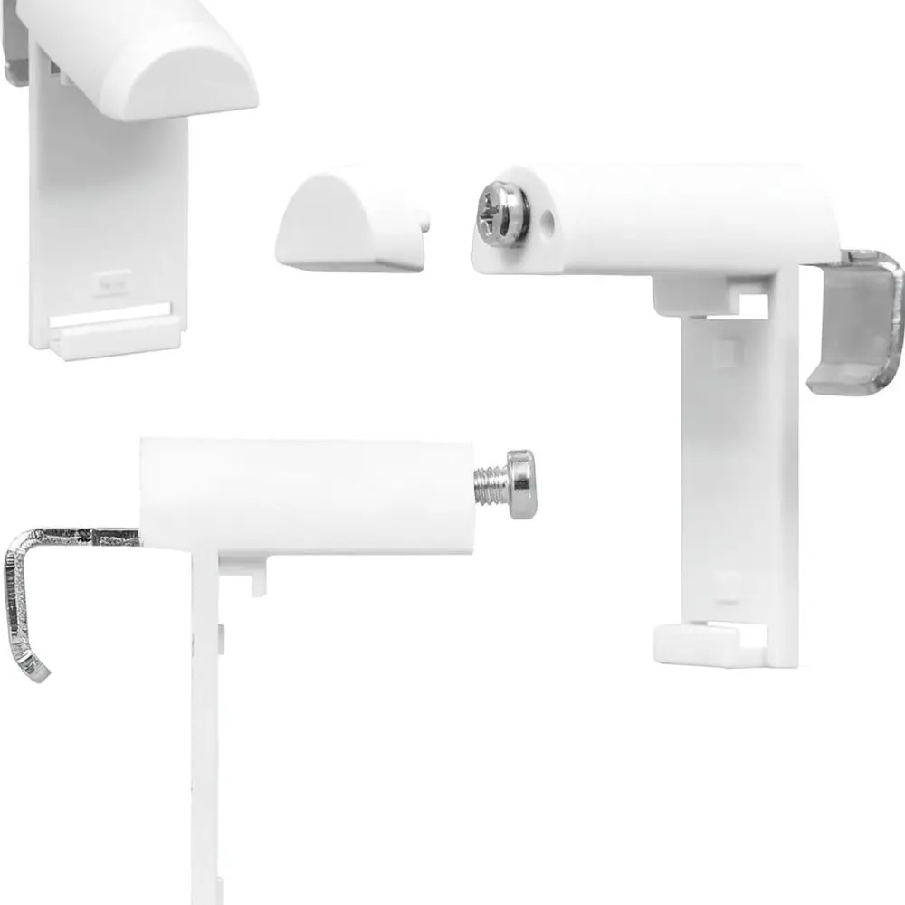 Adjustable Shade Installation Bracket White Plastic Mounting Clip For Blinds Curtain Rail Track Home Window Decoration Part