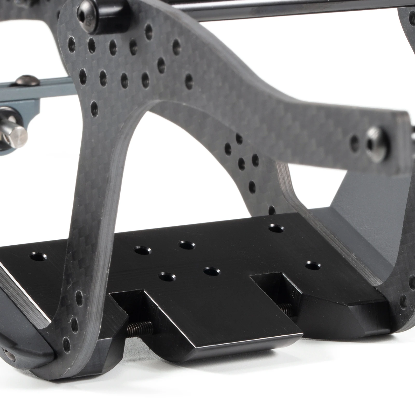 Crawl Dragon-Kit de chasis LCG de trampilla alta y baja de fibra de carbono, juego de eslabones para plataformas de competición sobre orugas RC a escala 1/10