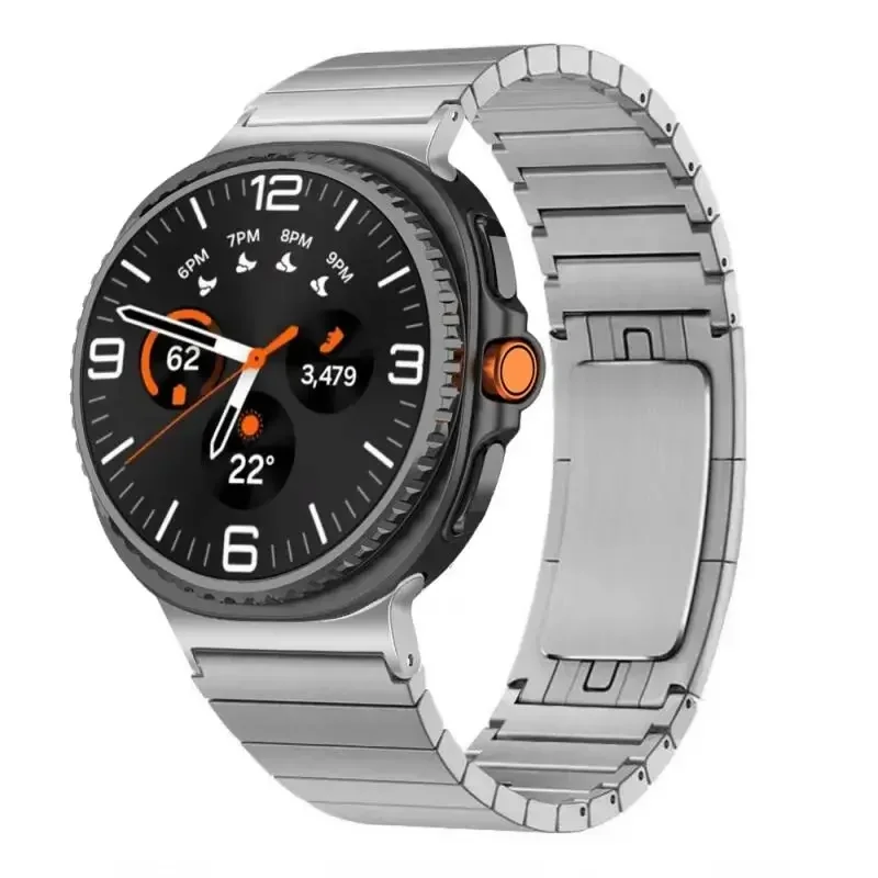 Роскошный металлический браслет для Samsung Galaxy Watch Ultra 47 мм, быстросъемный ремешок из нержавеющей стали без зазоров для Galaxy 7 Ultra 47 мм