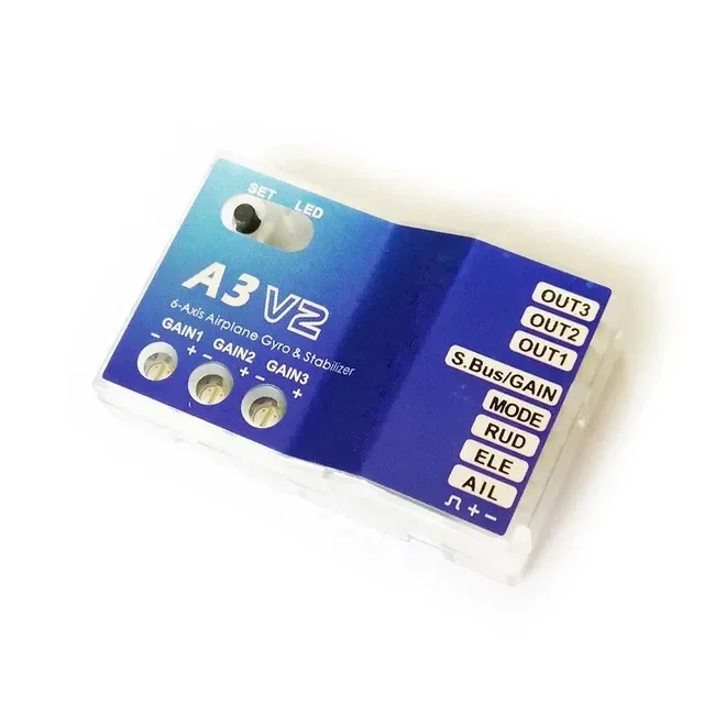 Broco Flight Controller F50A – 3-Achsen Gyro A3 V2 Mit 4 Flugmodi Für RC-Flugzeuge (Starrflügler) – Ideal Für Anfänger & Profis
