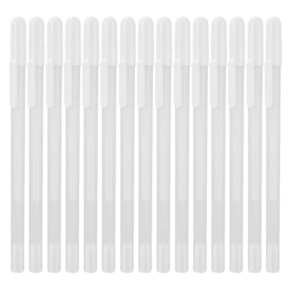15Pcs White Highlight Pens for Black Paper Artists Gel Ink Fine Liner Opaque Bright Color Drawing Sketching Illustration Craft