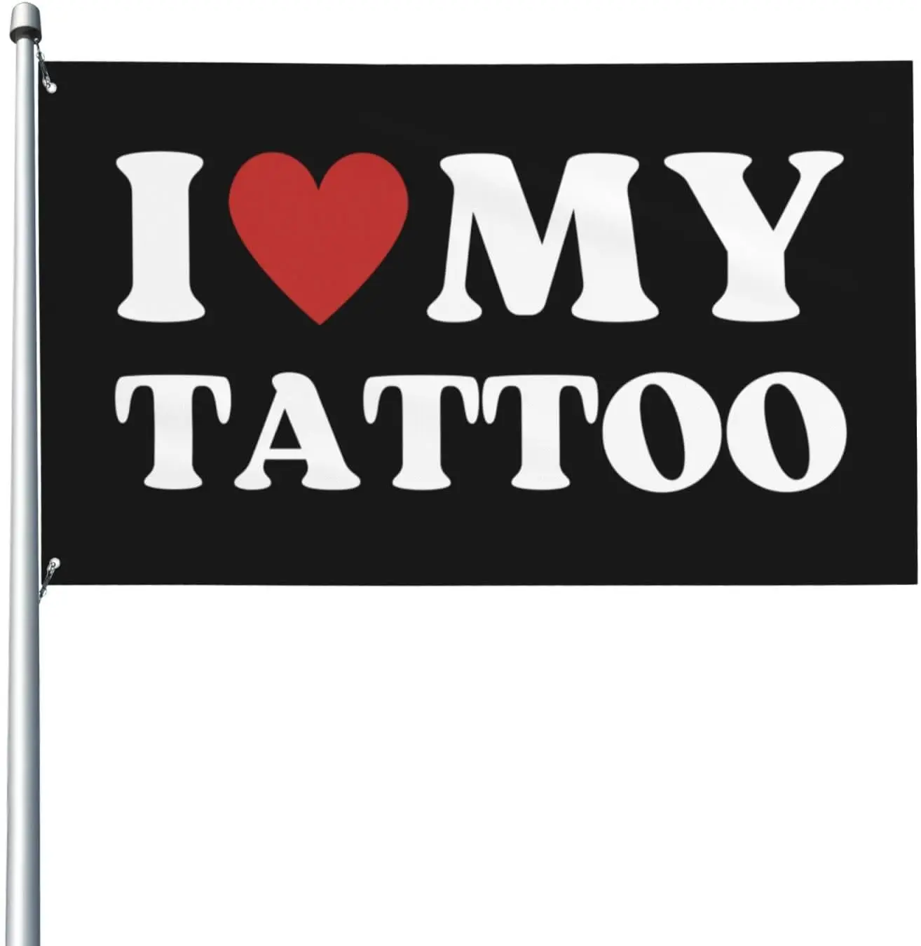 Flagnshow 100% Polyester I Love My Tattoo Flag
