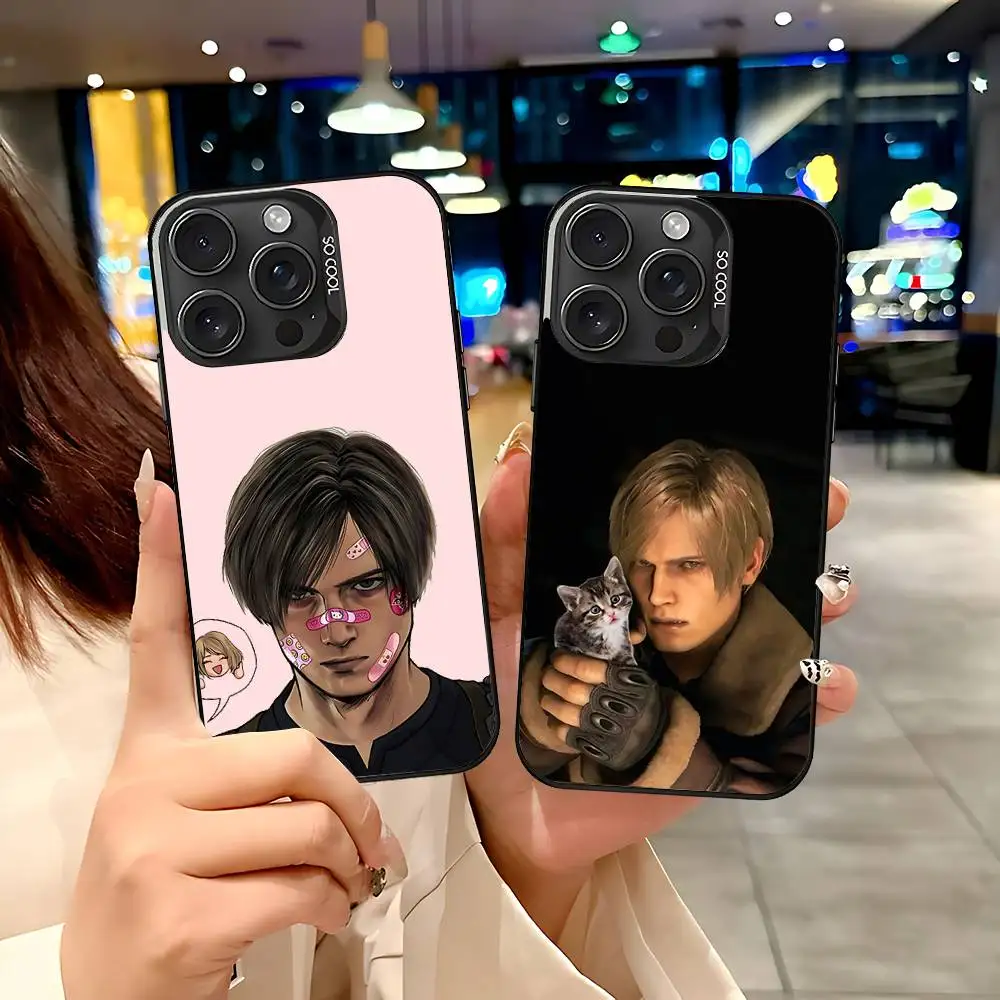 Capa de Celular Cool L-leon Kennedy para iPhone 17 16 15 11 12 13 14 Pro Max 16 Plus 12 Mini 7 8 XR XS 15Pro MAX