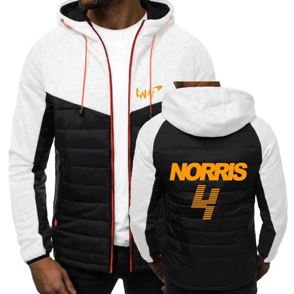 2024 New Lando Norris  4 Spring and Autumn Men Hot Sale Classics Seven Color Hooded Cotton Padded Jacket Comfort Versatile Tops