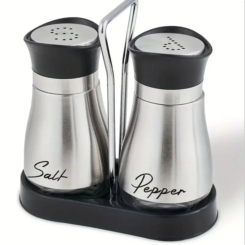 Colorful Stainless Steel Spice Shaker set Multi Function Cooking BBQ Pepper and Salt Seasoning Jar set