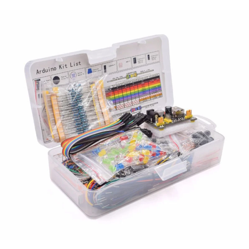 Starter Kit UNTUK Arduino R3 Proyek DIY untuk UNO R3 Set Komponen Elektronik Kit DIY Elektronik dengan Kotak 830 Tie-Point Breadboard