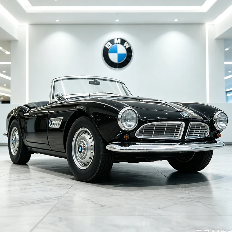 WELLY 1:24 BMW 507 Soft-Top Convertible Alloy Car Diecasts & Vehicles Car Model Miniature Scale Model Car For Collection Gift
