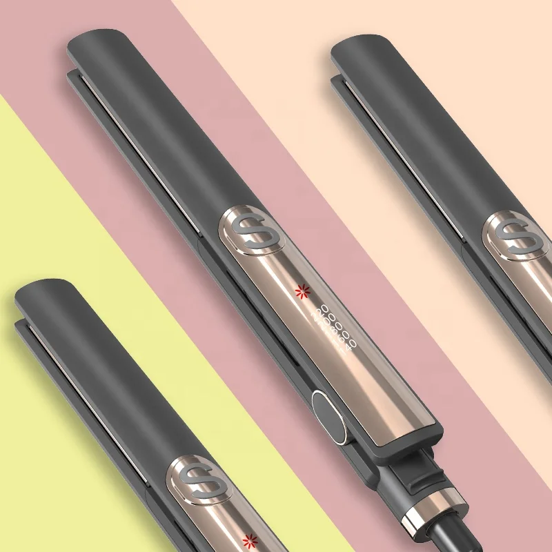 تسخين سريع 2 في 1 مكواة تجعيد الشعر، مكواة فرد الشعر المسطحة الاحترافية، أدوات تصفيف الشعر