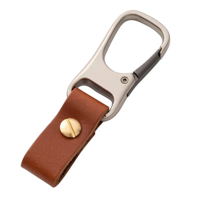 Genuine Leather Key Smart Keychain for Car Key Handmade Wallet DIY Car Keychain EDC Pocket Key Holder Organizer Brand Quality