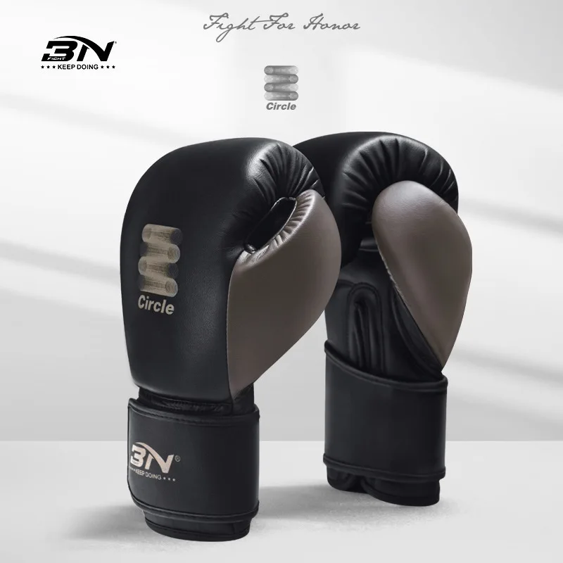 BN Gloves Microfiber Sanda Professional Full Finger Boxing Men's and Women's Adult Training Sandbags Full Set of Fighting