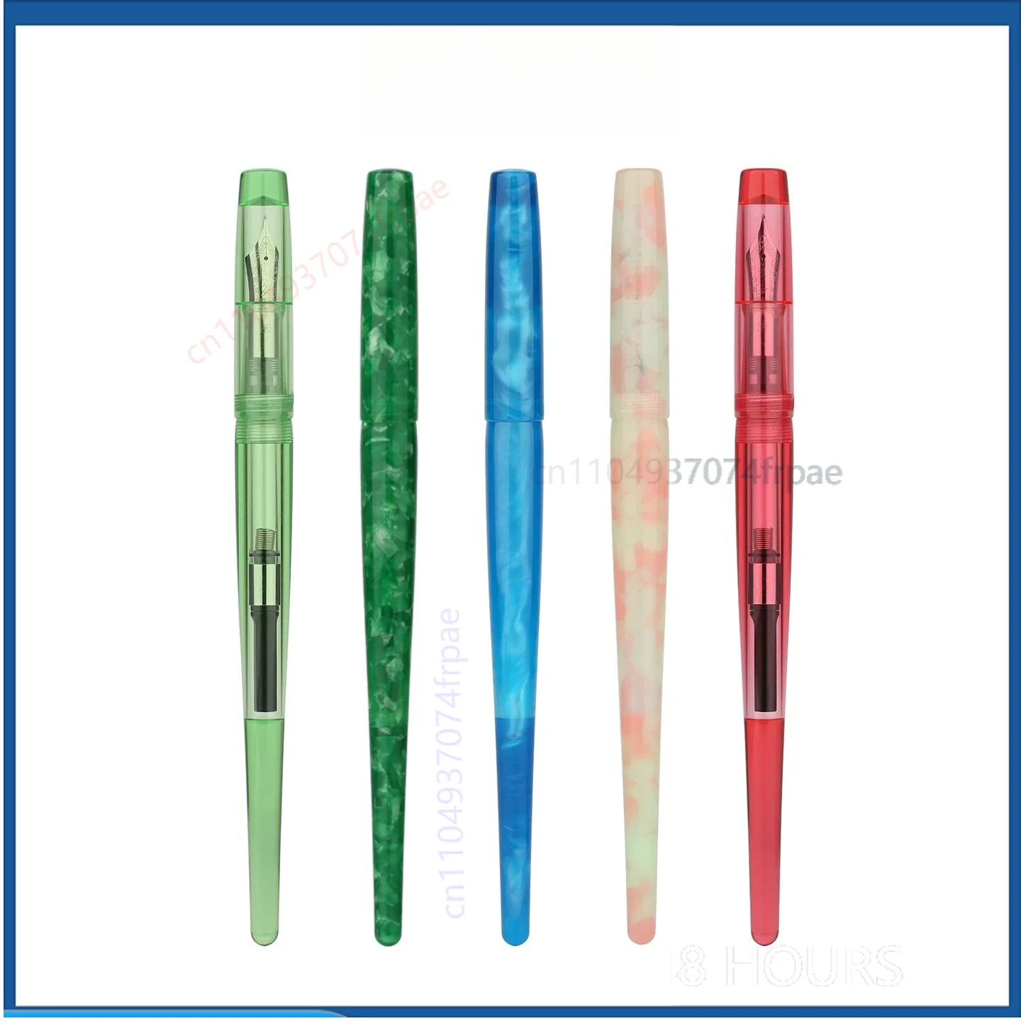 for-penbbs-267-collectible-fountain-pen-turned-acrylic-body-professional-knife-grind-nib-chinese-pen-forum-production