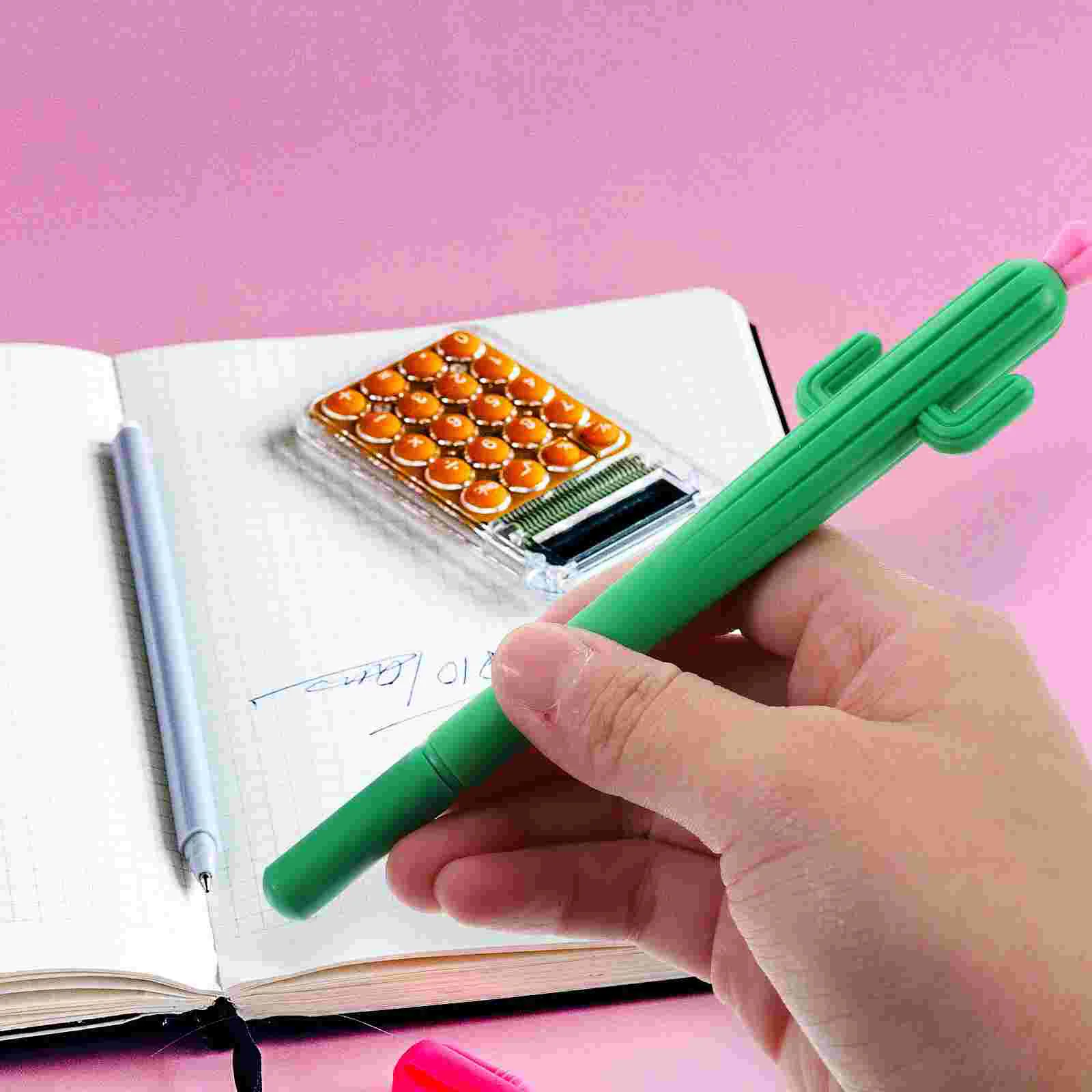 10 Pcs Come Pen Signing Pens Plant Gel Supplies Cactus Ballpoint Student Writing