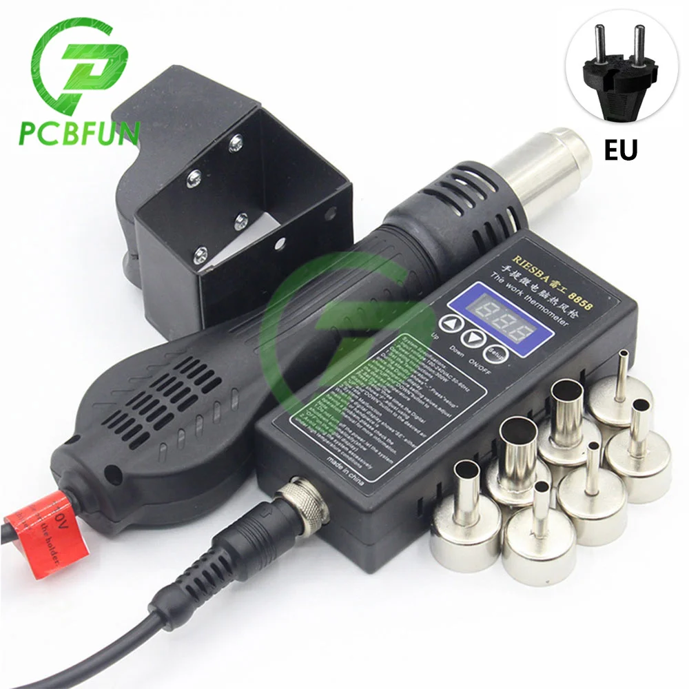 220V 430W Digital Hot Air Gun Welding Repair Tool 8858 Micro Rework Soldering Station LED Hair Dryer EU US Plug Heat Gun