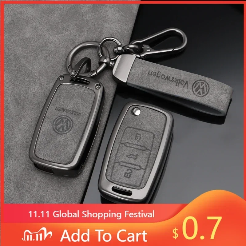 

Чехол для ключа автомобиля VW, полная защита для ключей Volkswagen Polo, Tiguan, Passat B5, B6, B7, Golf 4, 5, 6, MK6, Jetta
