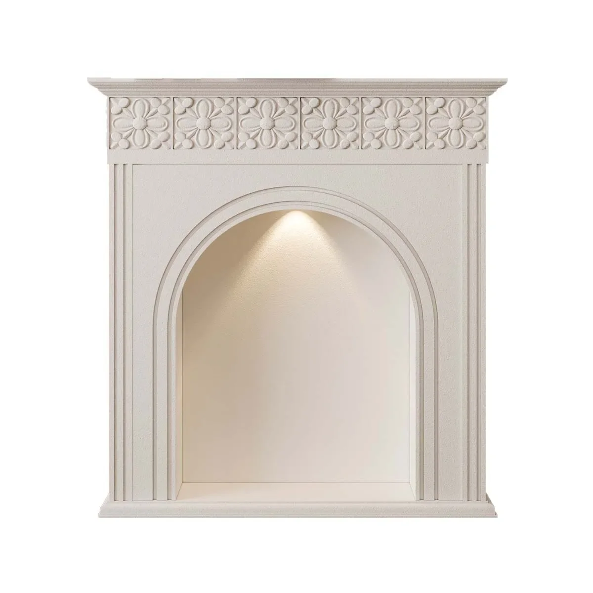 

French Cream Wind Fireplace Decorative Cabinet White Living Room Luminous Homestay Shooting Locker