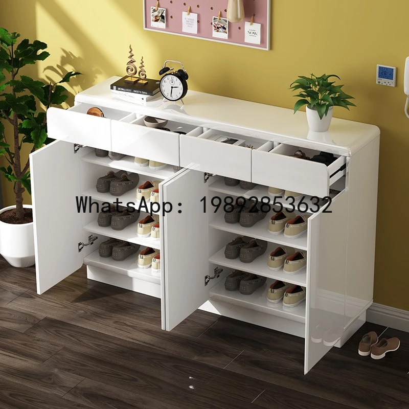 CZ Entrance Hallway Cabinet Extra Wide and Long Shoe Rack Storage Cabinet with Drawers