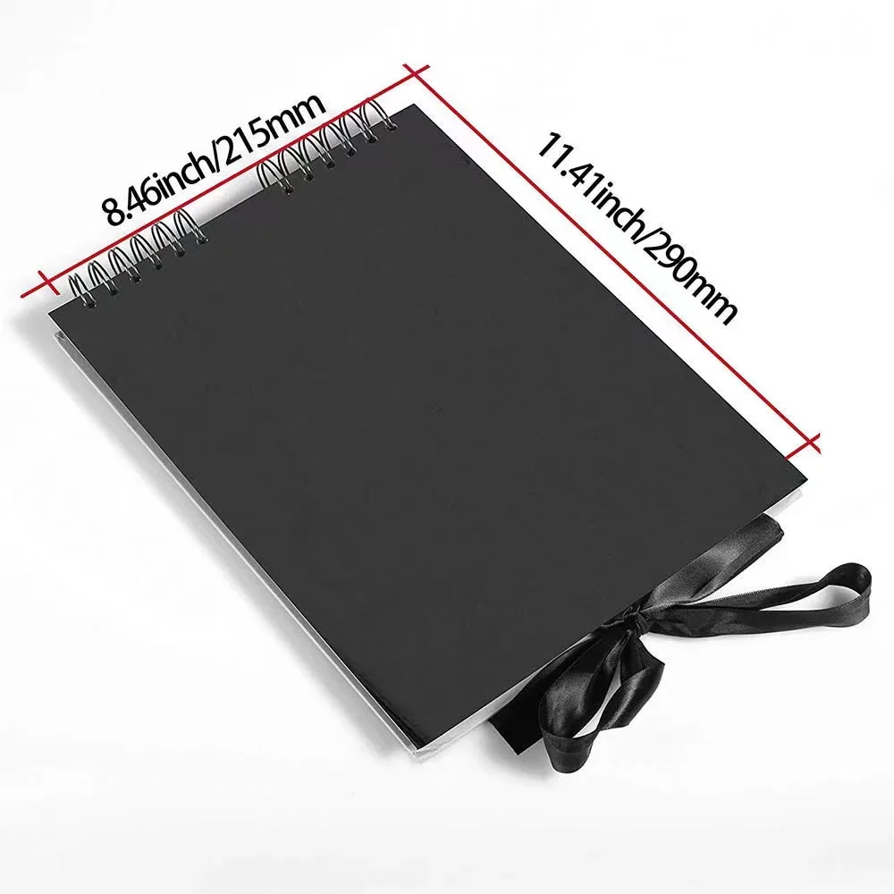 DIY Scrapbook Photo Album White Black Pink Memory Books Handmade A4 A5 Scrapbooking Album Kit Set for Wedding Anniversary Gifts