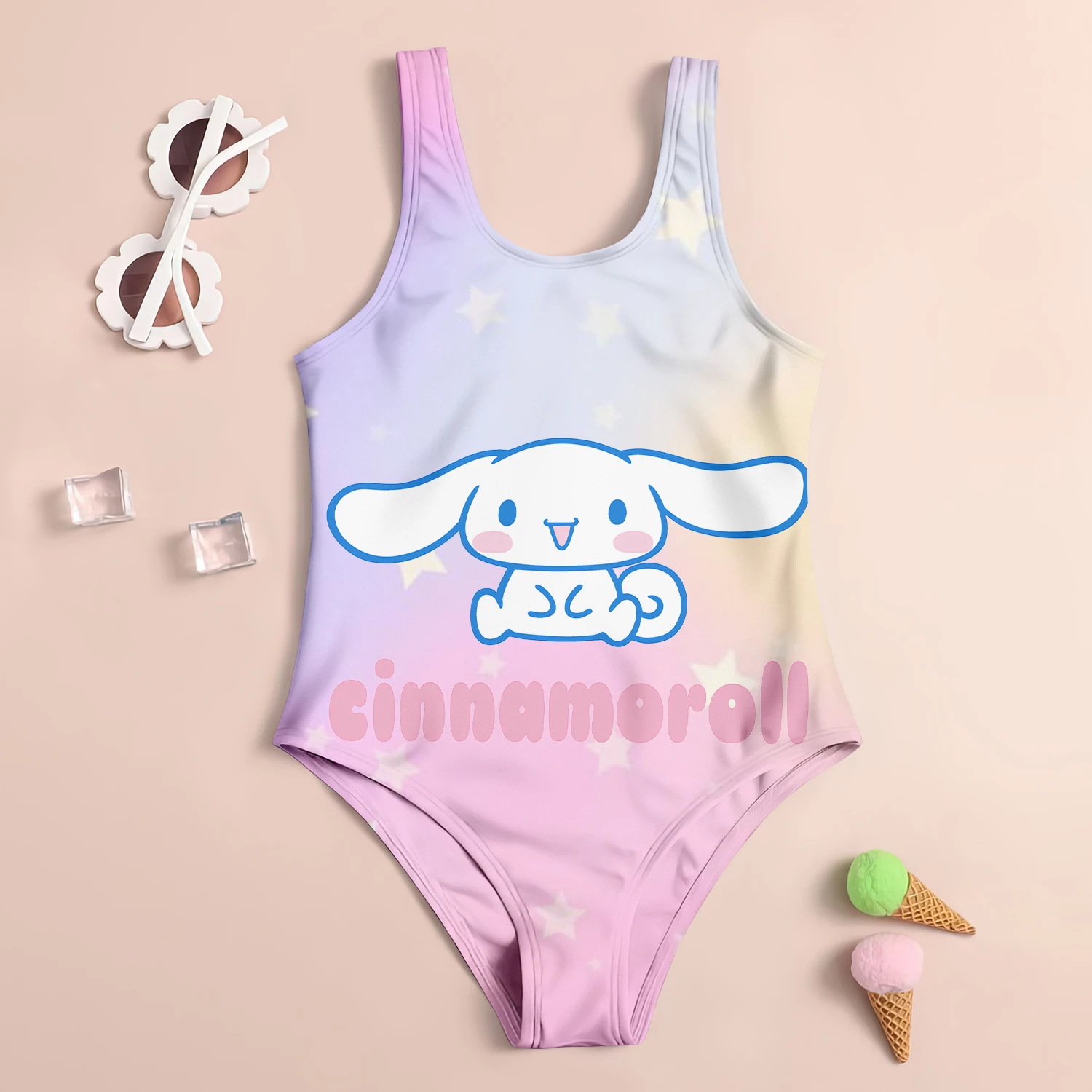 Baby Swimsuit Girls Sanrio Cinnamon Dog Children\'s Swimwear 2024 Sell Like Hot Cakes Beach Swimsuit Kids Girl Girls\' Infant