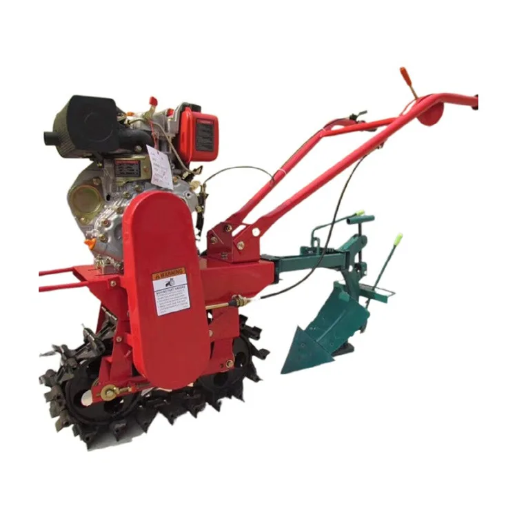 With micro-tiller, hillside plowing, plowing machine, trenching machine, hand-held rotary tiller