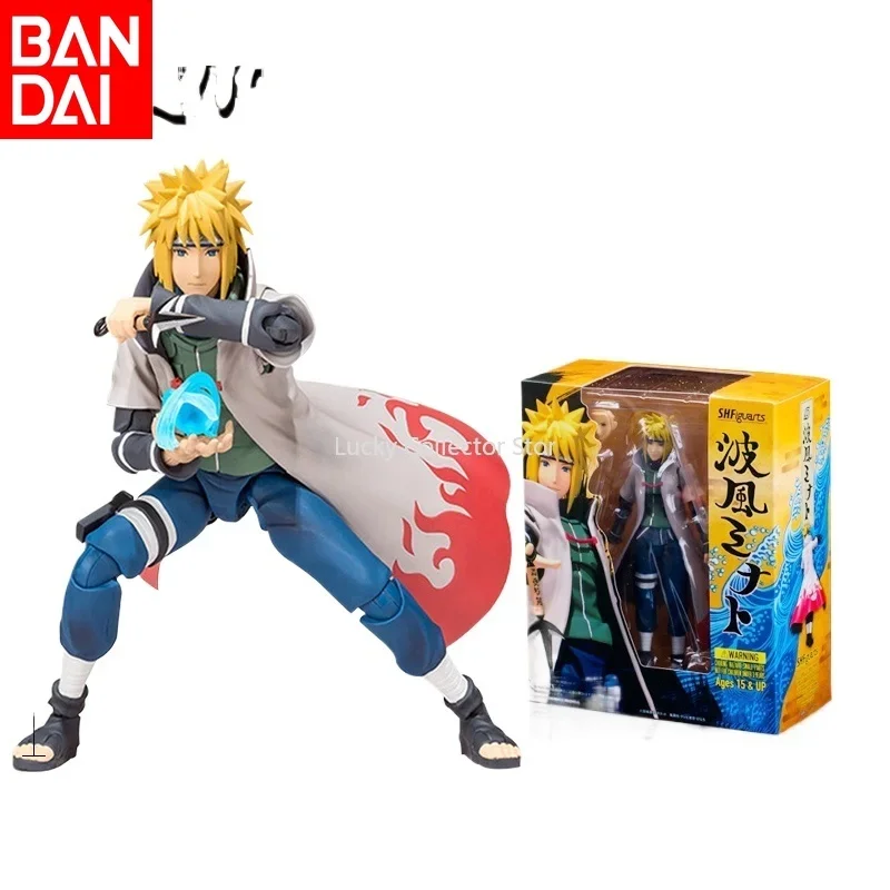 Japan's Bandai Shf Fourth Generation Naruto Namikaze Minato Kakashi Movable Figure Model Ornaments Toy Doll Decoration Gift