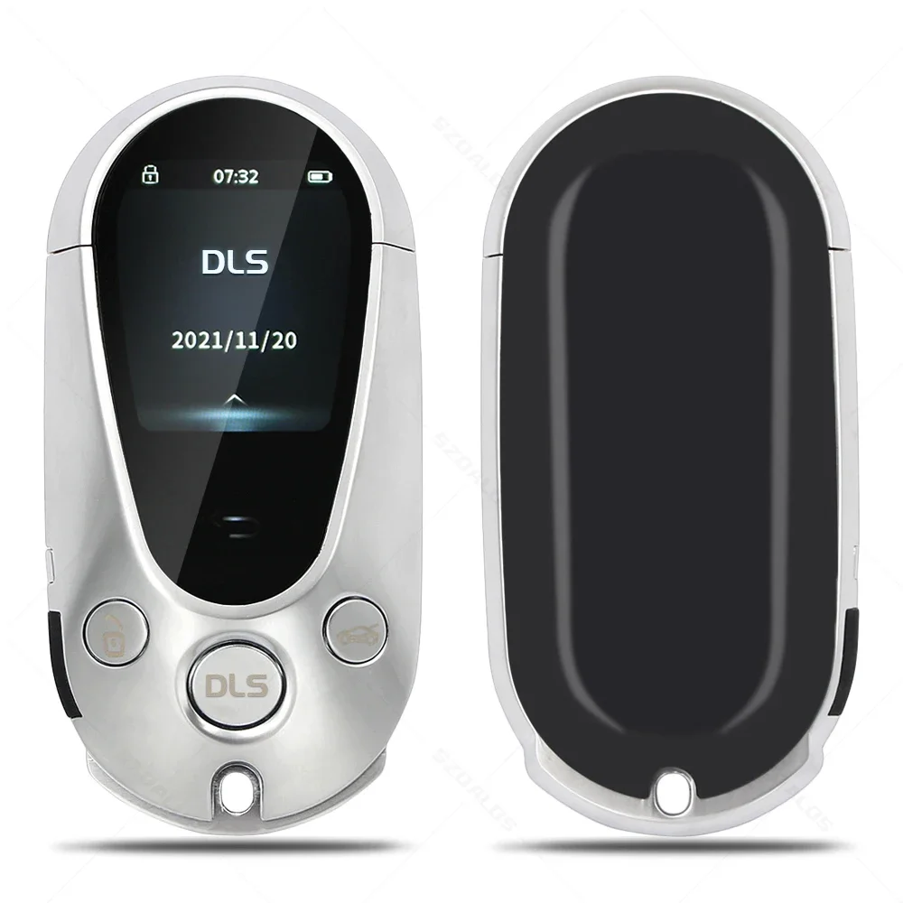 مصنع دالوس توريد نموذج جديد مفتاح Lcd ذكي مفتاح السيارة العالمي لجميع السيارات مع زر تشغيل الدفع مع دخول بدون مفتاح