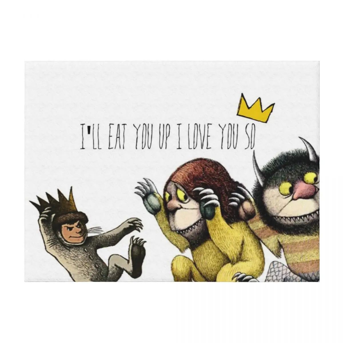 

Where The Wild Things Are Throw Blanket Soft Plush Plaid Large bed plaid Flannel Fabric Blankets