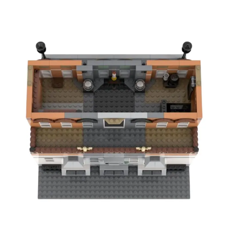 Spot MOC-1723pcs Modern Architecture Small Particle Building Blocks, Puzzles, Toy Models, Gift Sets, Accessories and Ornaments