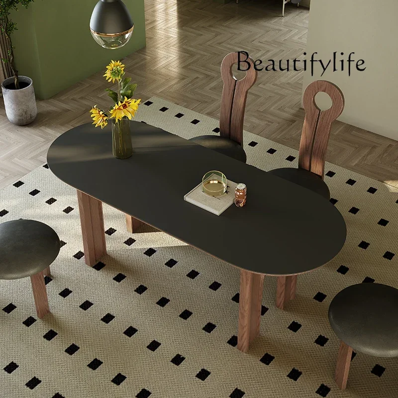 Uo Mid Century Luxury Dining Table Balcony Nordic Study Dressing Dining Table Salon Restaurant Mesas De Comedor Kitchen Furnitur
