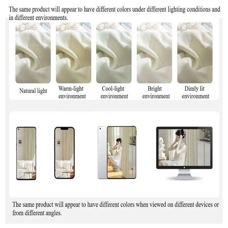 1 Stück Blickdichte Vorhänge mit Ösen, 100% Verdunkelung, für Schlafzimmer, Wohnzimmer, Küche, Sichtschutz, Fenstervorhang – Detail 2