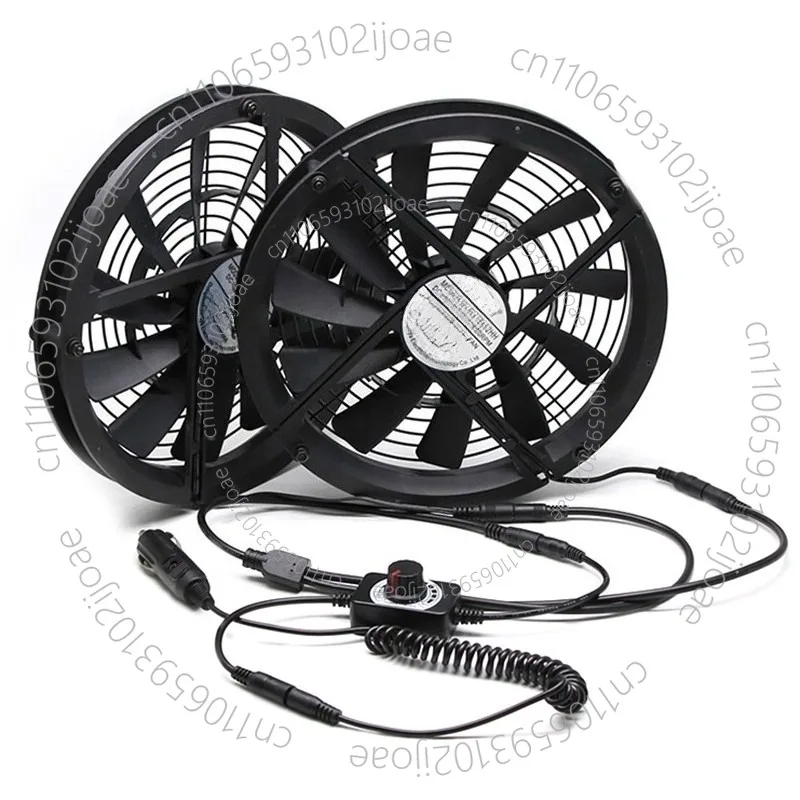 12V Large Air Volume 25CM Cm RV Car Self-driving Travel Ventilation and Cooling Exhaust Fan 25030 Light and Easy To Install