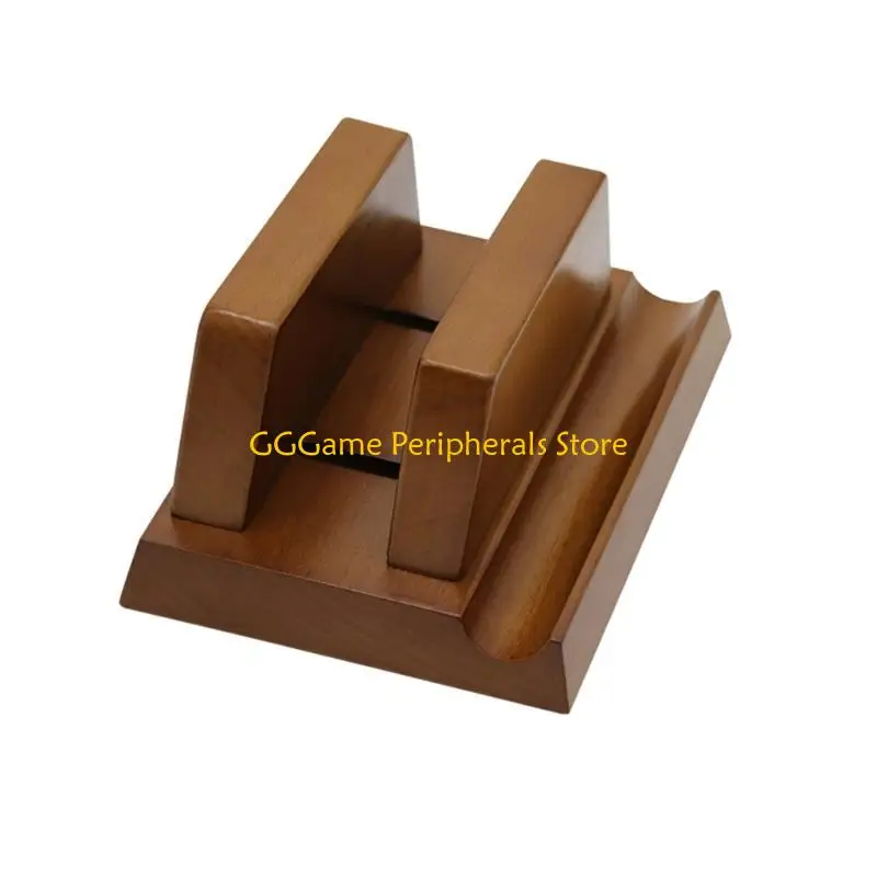 U55B Beech Walnuts Computer Stand Offering Stable Support And Cable Management for