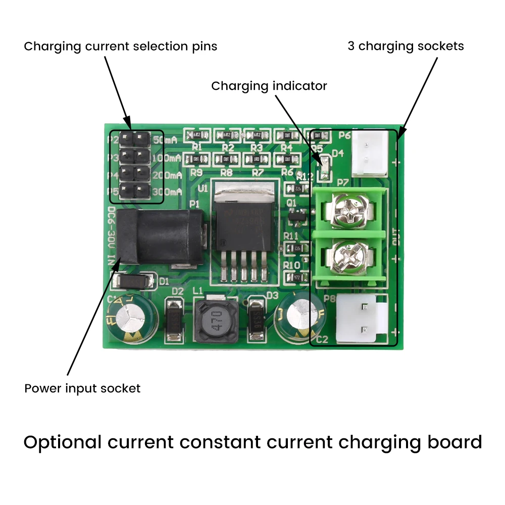 DC 1.2-24V 2.4V 3.6V 12V Ni-Cd Ni-MH NiCd Batteries Charger Module Charging Board 50mA 100mA 200mA 300mA  Constant Current