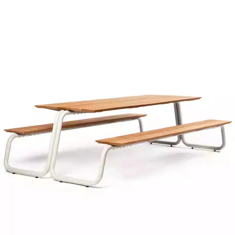 

Outdoor park chairs, tables and chairs in public places in residential areas, outdoor aluminum alloy anticorrosive wood