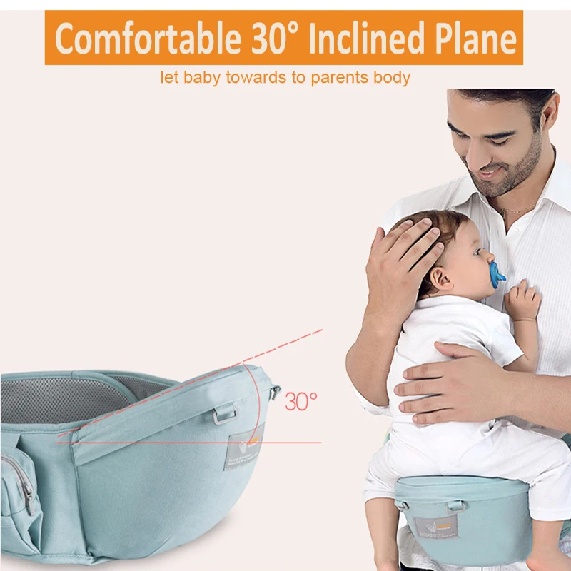 High Quality Cotton Baby Carrier Waist Stool Walkers Baby Sling Hold Waist Belt Backpack Hipseat Kids Infant Hip Seat