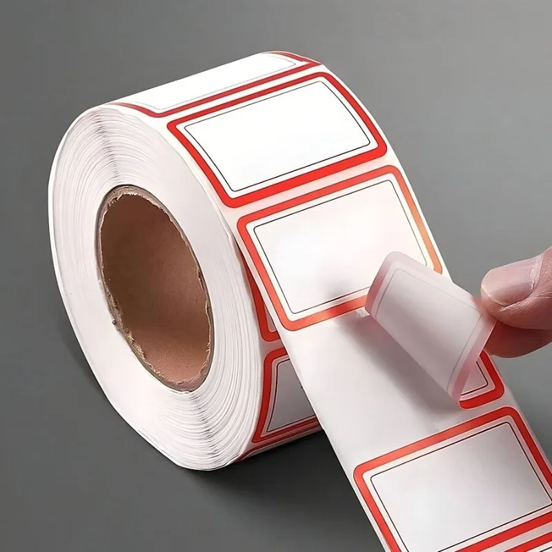 1roll/500sticker Self-Adhesive Label Stickers for File Classification,Price Marking,for Office, School Supplie.choose blue,red.