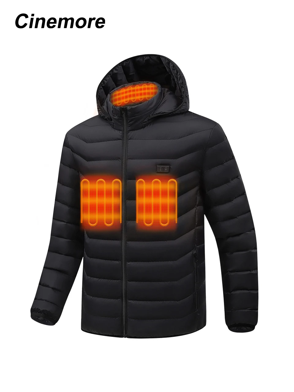 Cinemore Chaleco calefactable de invierno para hombre Diseño clásico con cremallera Men-8999