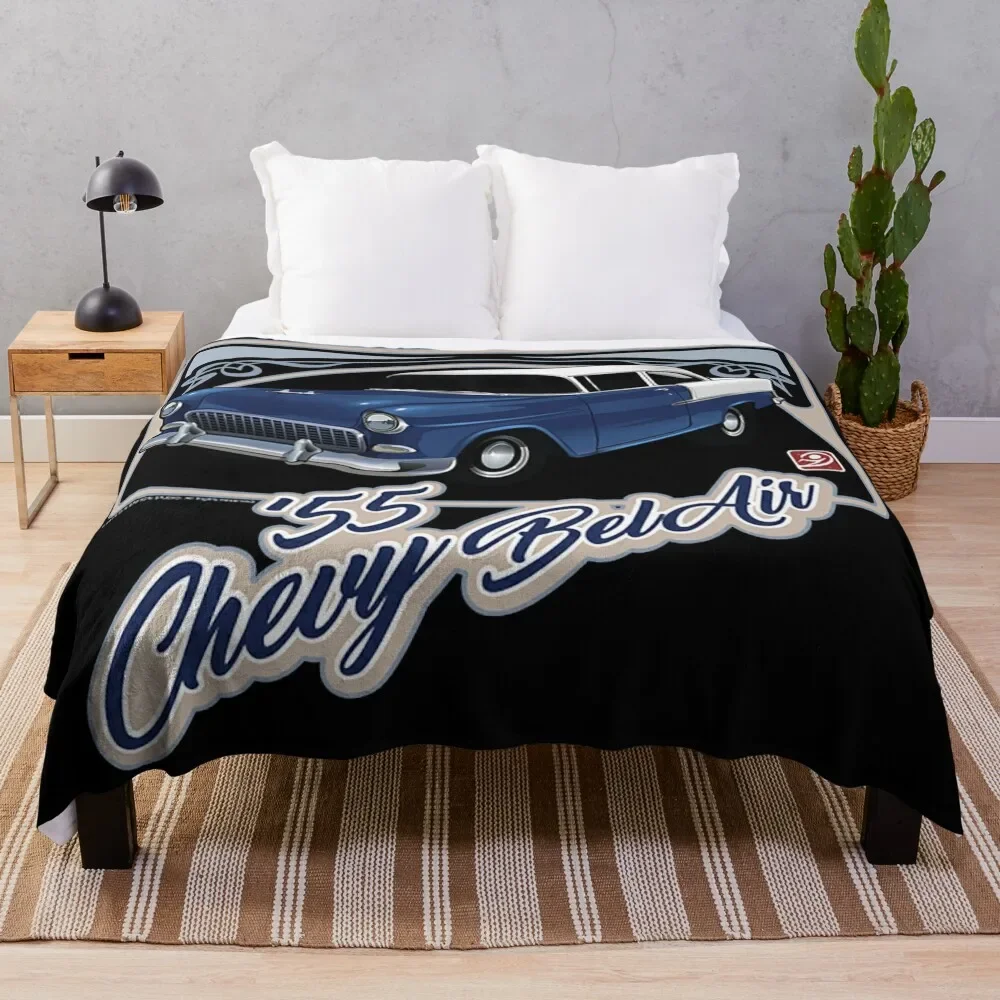 

55 Chevy Bel Air Throw Blanket