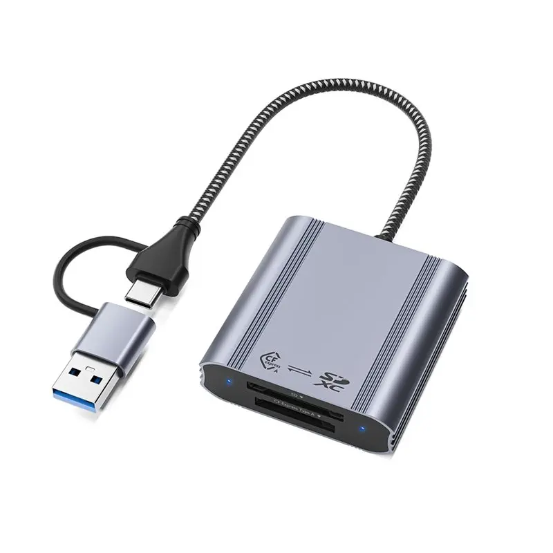 A13E-CFE/SD2.0 Cfexpress Type-A Reader 10Gbps USB 3.2 Gen 2 محول بطاقة الذاكرة ثنائي الفتحة لبطاقات SD Type-A