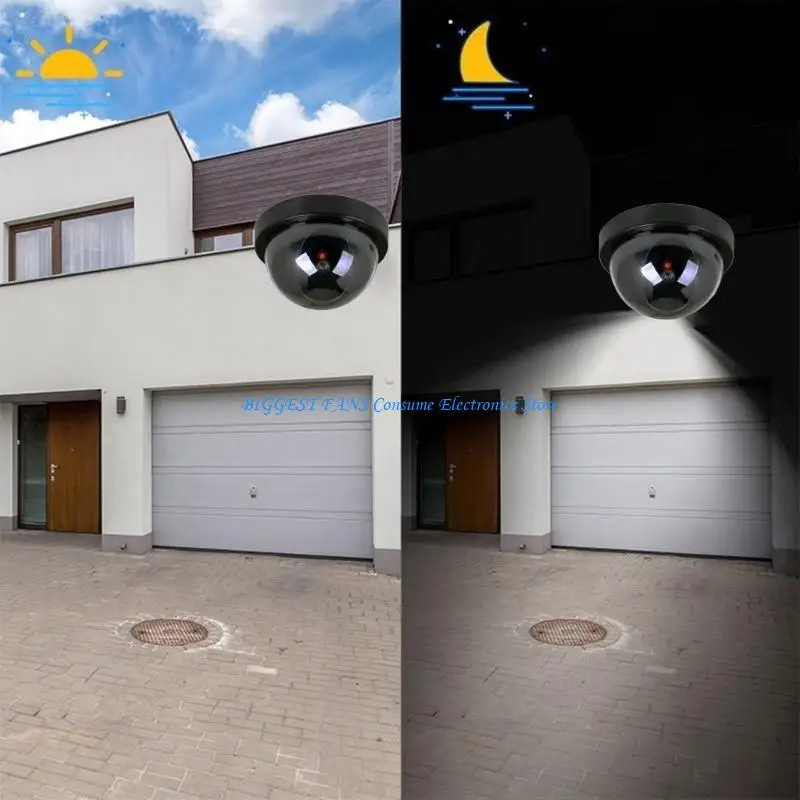 كاميرا وهمية وهمية مع كاميرا مراقبة الدوائر التلفزيونية المغلقة الأمنية وامض