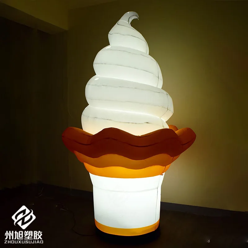 

Надувное мороженое с воздуходувкой, декоративная опора для торгового центра на открытом воздухе и квадратных мероприятий.